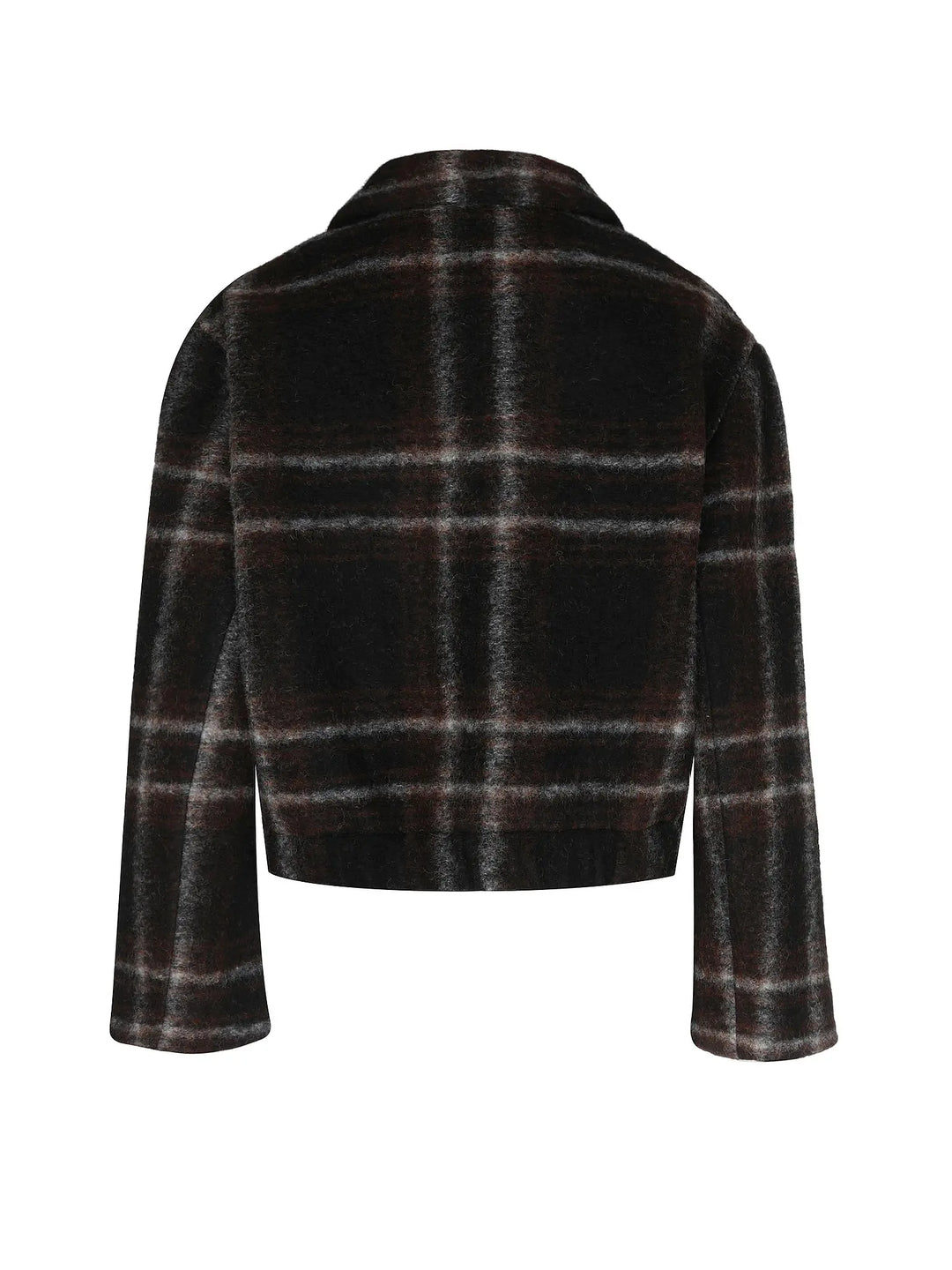 Karo Jacke Black/Brown Multicolor von Lanius – Rückseite