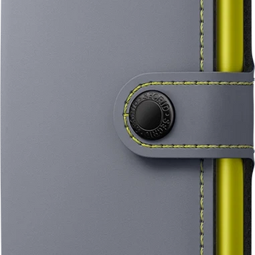 SECRID Miniwallet Portemonnaie in Matte Grey & Lime