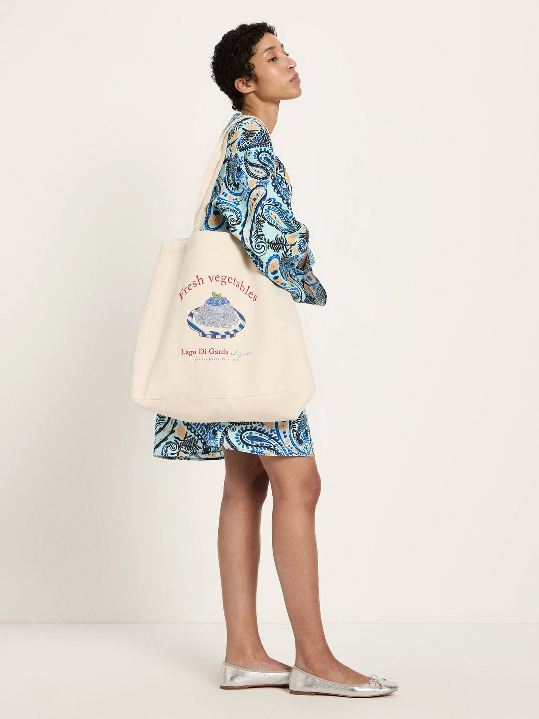 Kleid GOTS Print Paisley Mint – LANIUS – Zweiblatt 1