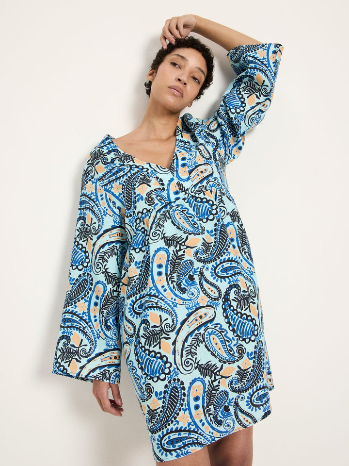 Kleid GOTS Print Paisley Mint – LANIUS – Zweiblatt 2