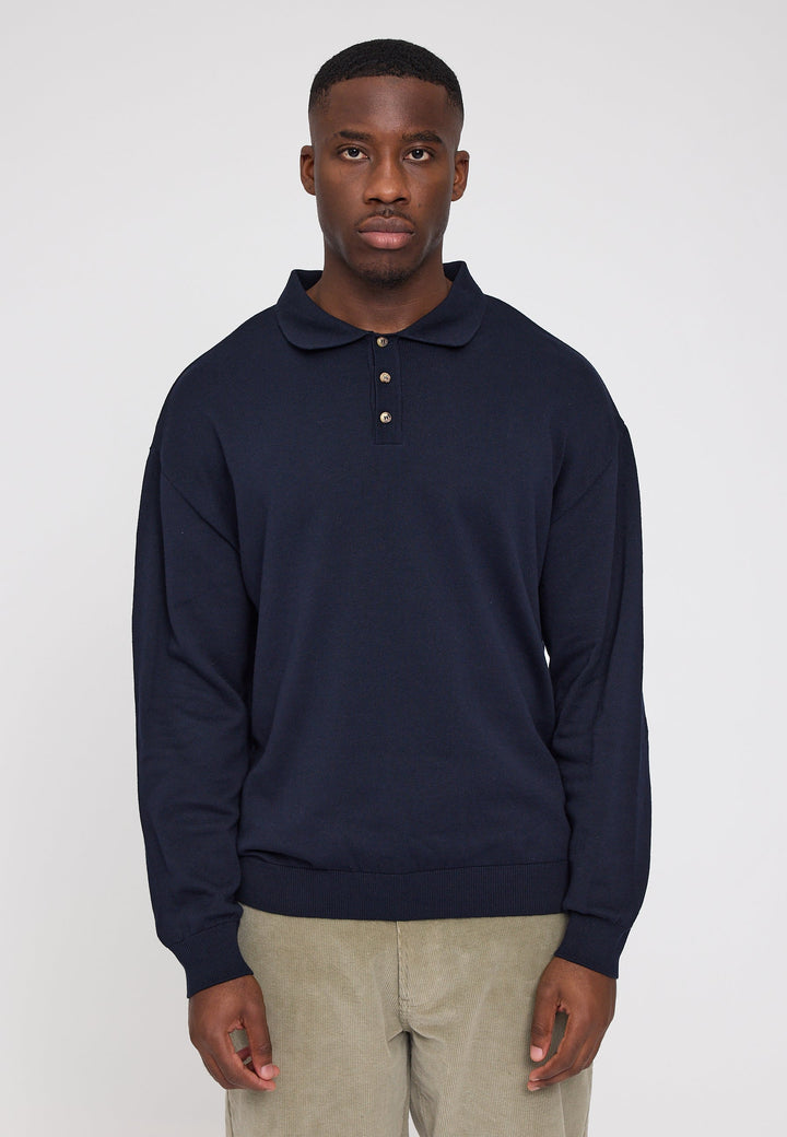 Knit Polo Jumper Indigo von Mazine, Ansicht 3