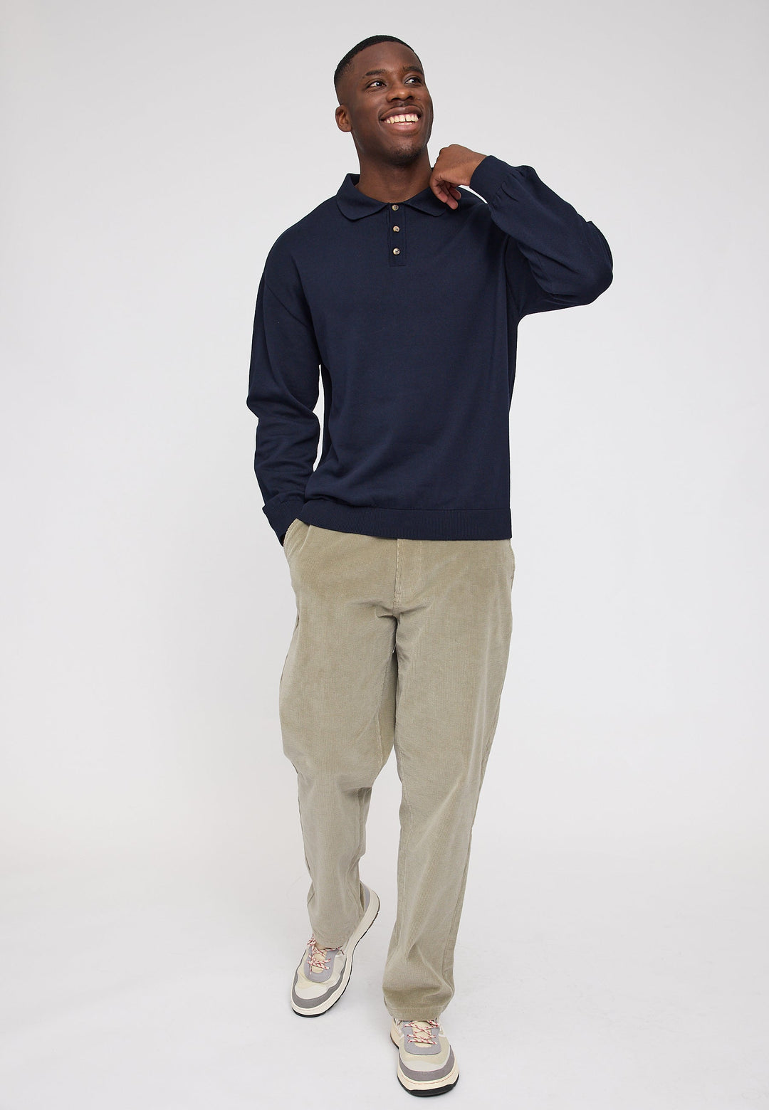 Knit Polo Jumper Indigo von Mazine, Ansicht 5