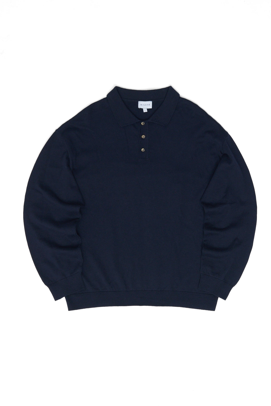 Knit Polo Jumper Indigo von Mazine, Ansicht 6