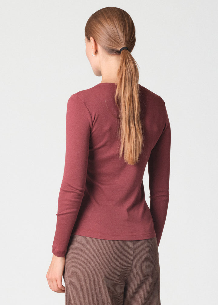 Langarmshirt Selma Burgundy von Klitmøller Collective Ansicht 3