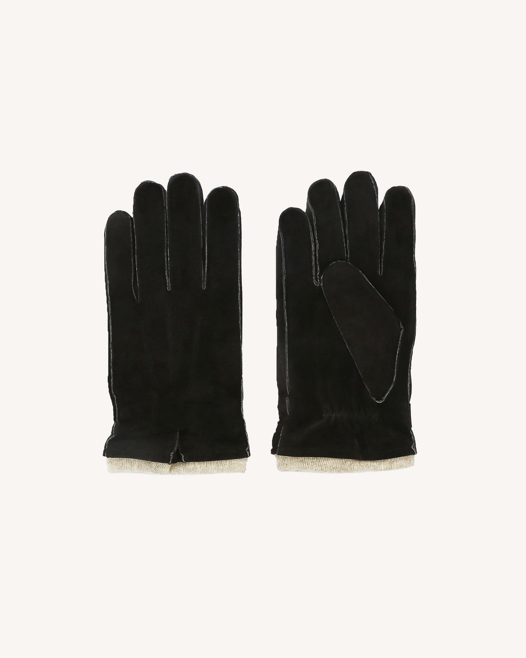 Lederhandschuhe Dunkelbraun mit Wollfutter von Faguo