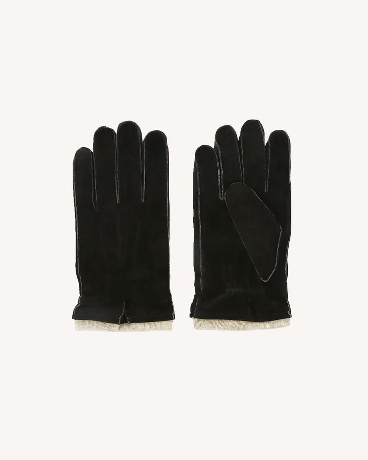 Lederhandschuhe Dunkelbraun mit Wollfutter von Faguo
