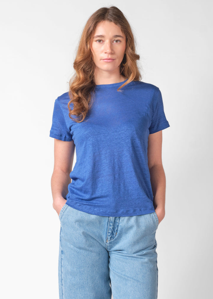 Leinen T-Shirt Rikke Surf Blue von Klitmøller Collective Hauptbild