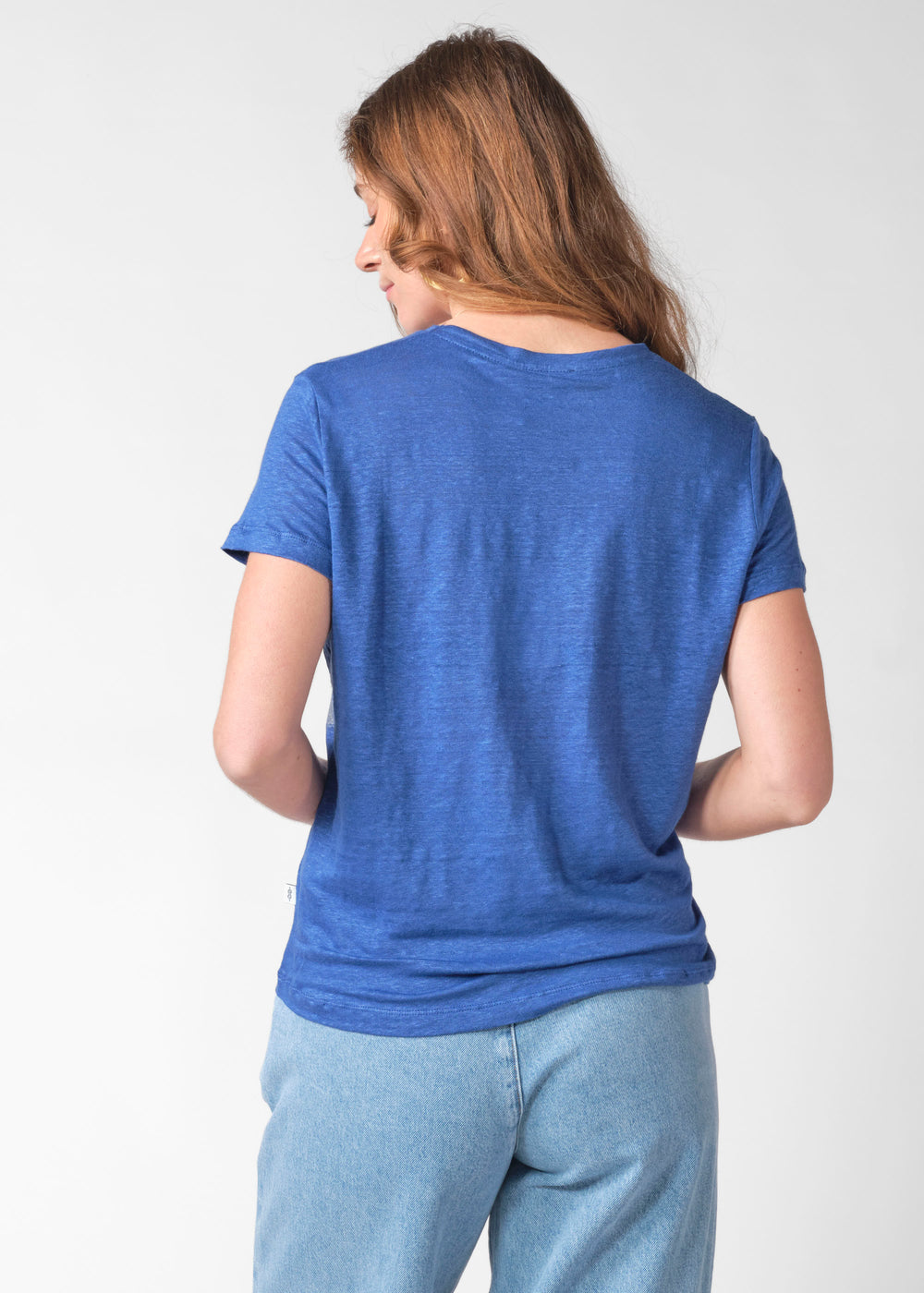 Leinen T-Shirt Rikke Surf Blue von Klitmøller Collective Ansicht 2