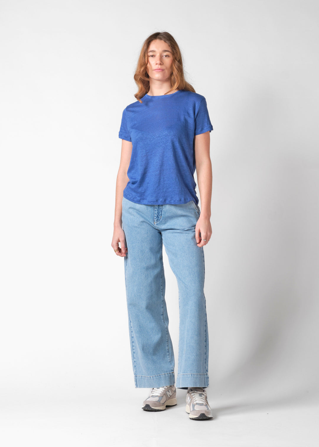 Leinen T-Shirt Rikke Surf Blue von Klitmøller Collective Ansicht 4