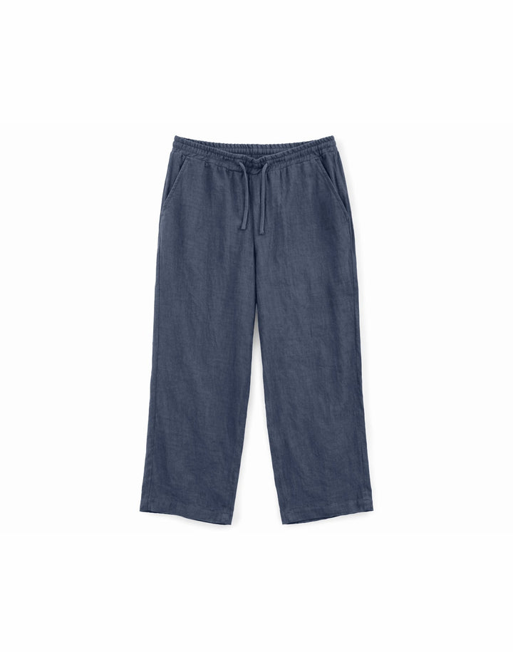 Leinenhose Pull-On Ink Blue von Mazine freigestellt