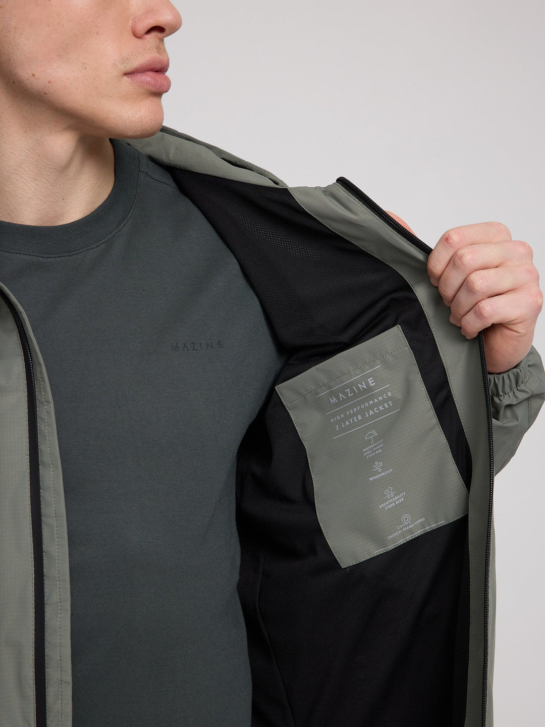 Light Functional Jacket Light Bottle von Mazine Detail Netzfutter
