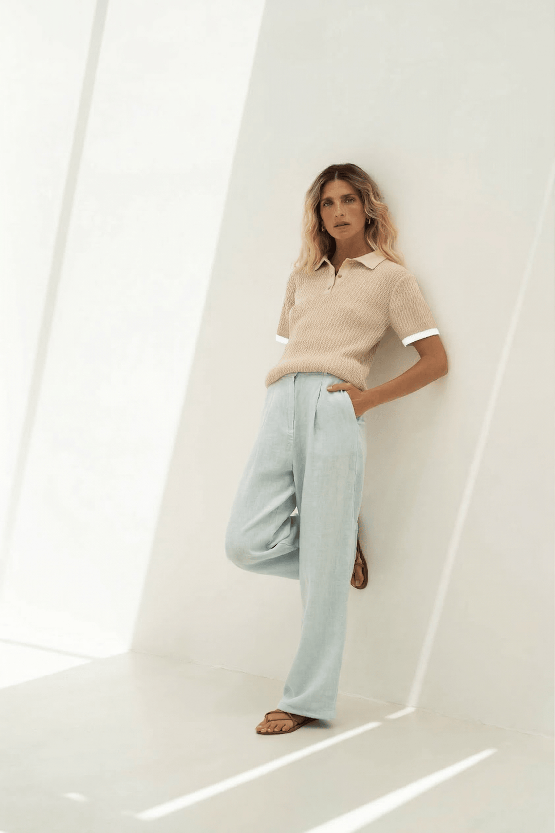 Lilly Cotton Polo Beige – NÄZ – Zweiblatt 4
