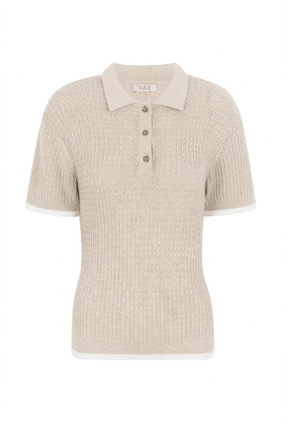 Lilly Cotton Polo Beige – NÄZ – Zweiblatt 5
