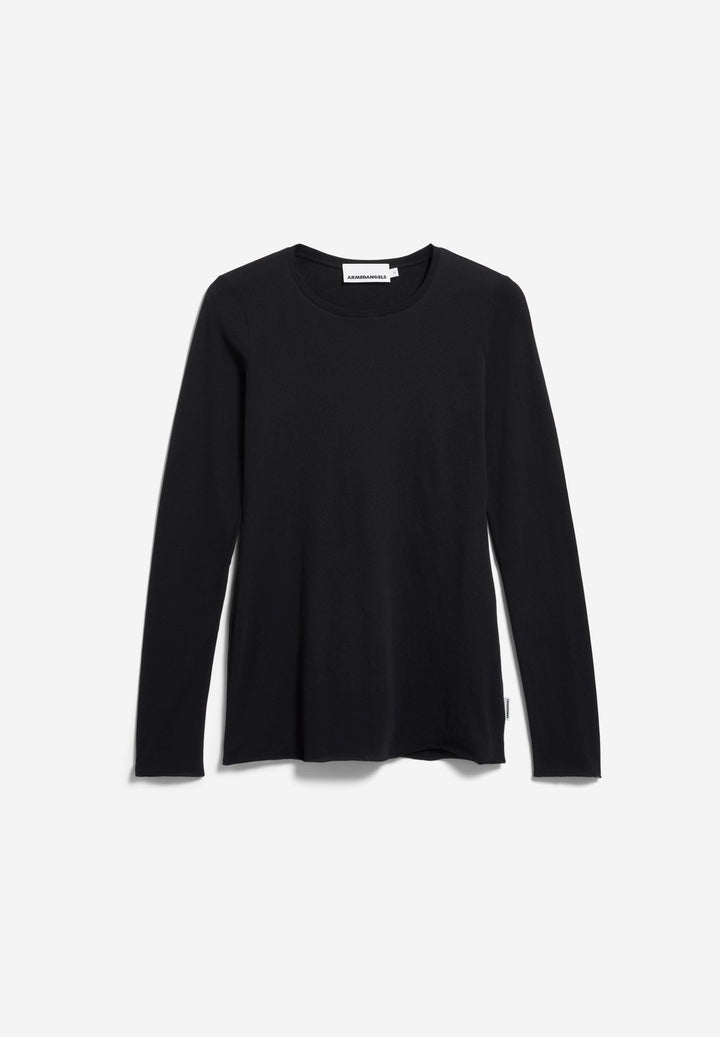 Longsleeve EINIAARA SOFT in Black von ARMEDANGELS, Freisteller