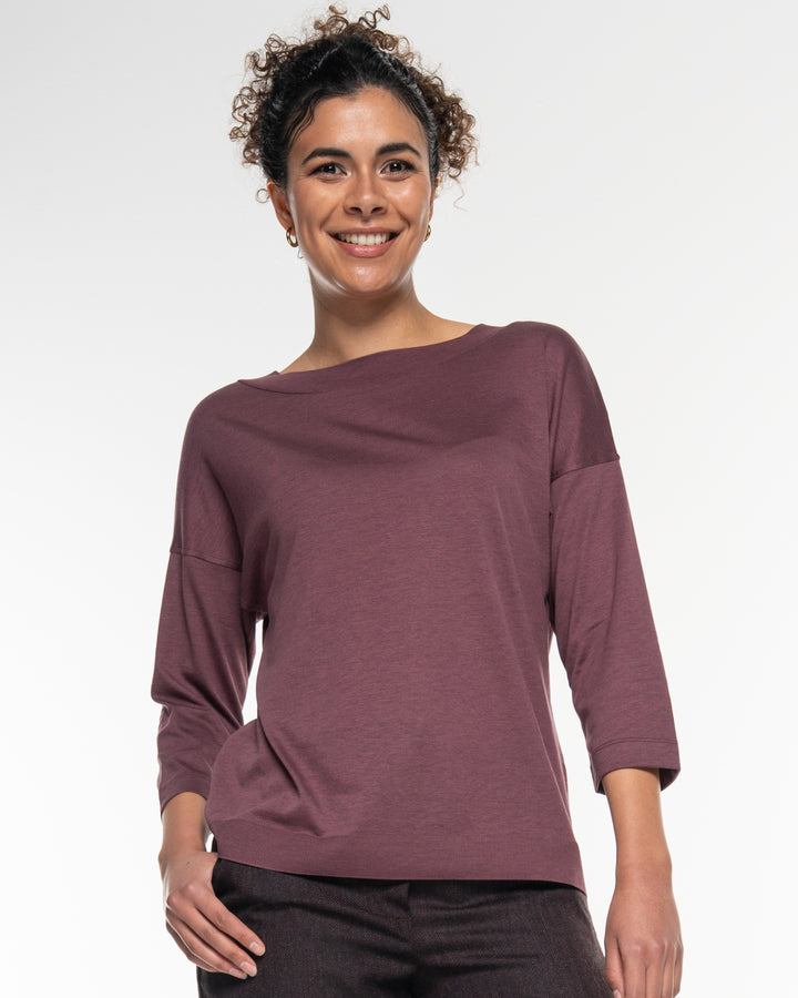Luxury Shirt Aubergine von Alma & Lovis Ansicht 2