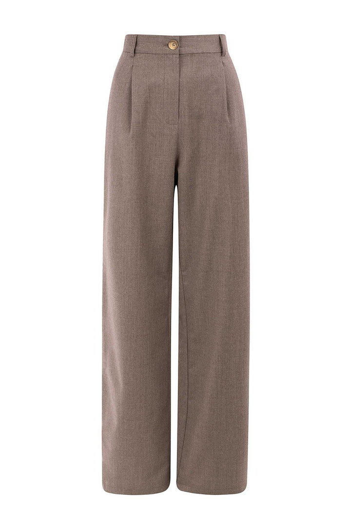 Mara Trousers Wool Brown von Näz 5