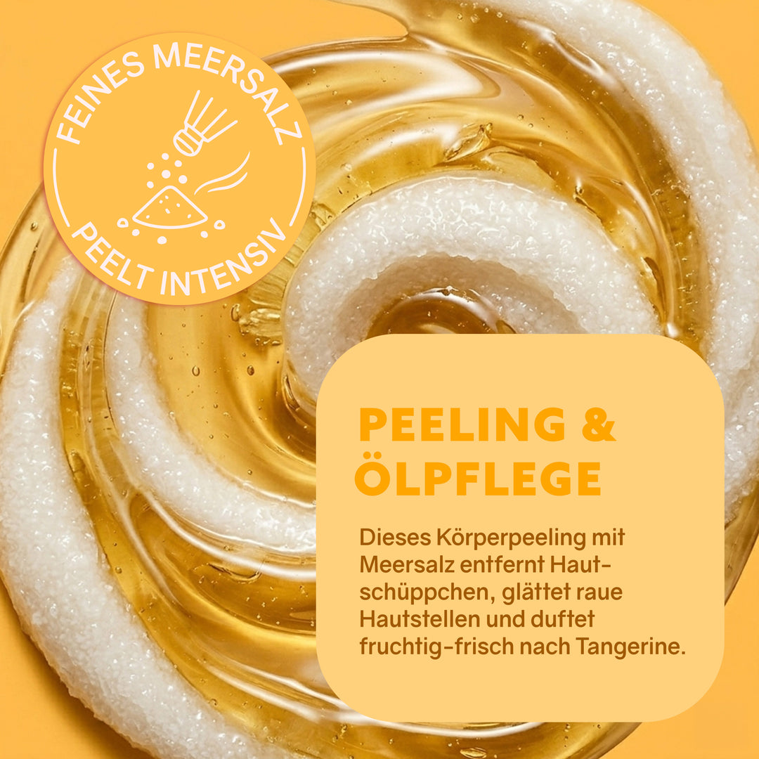 Meersalz-Peeling Tangerine mit Mandelöl und Tangerinen - Puremetics