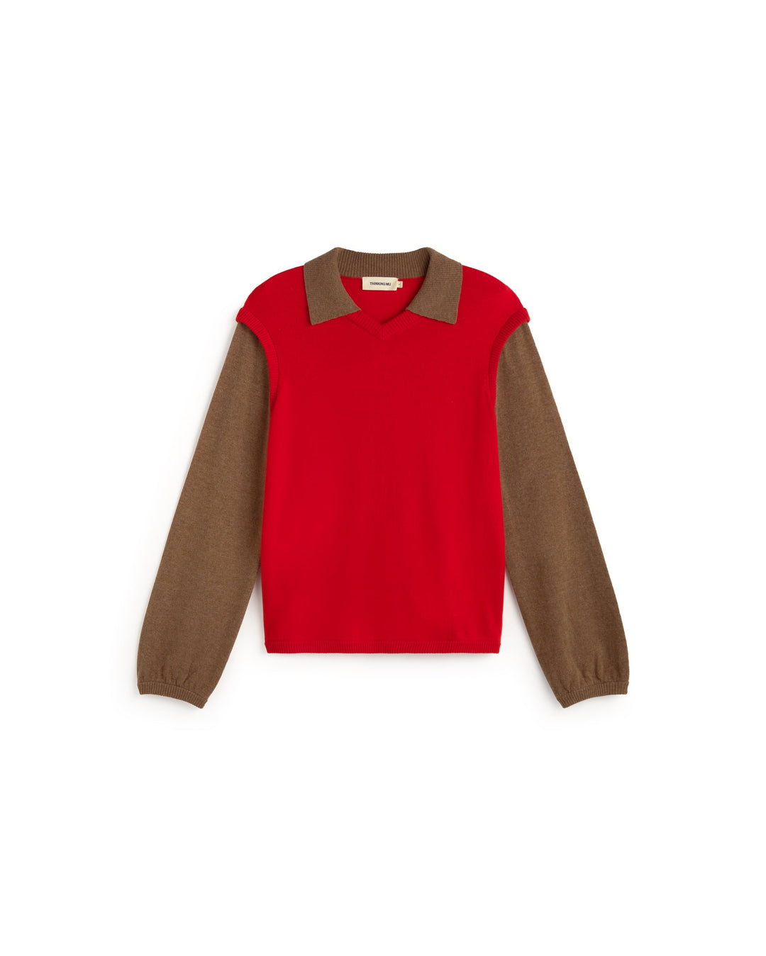 Merinopullover Khalida Brown Red Thinking MU, Freisteller