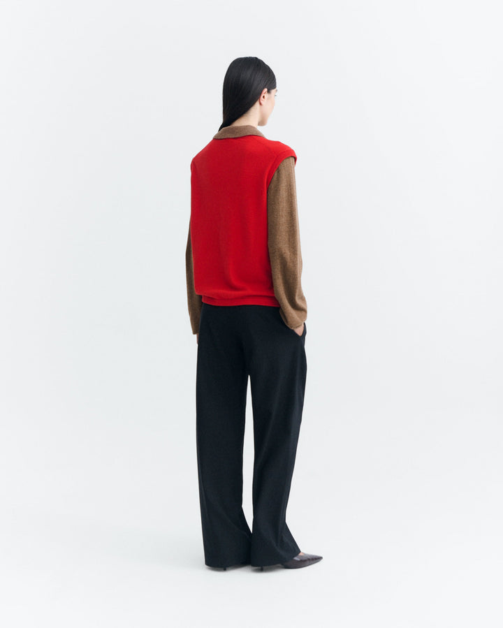 Merinopullover Khalida Brown Red Thinking MU, Rückansicht