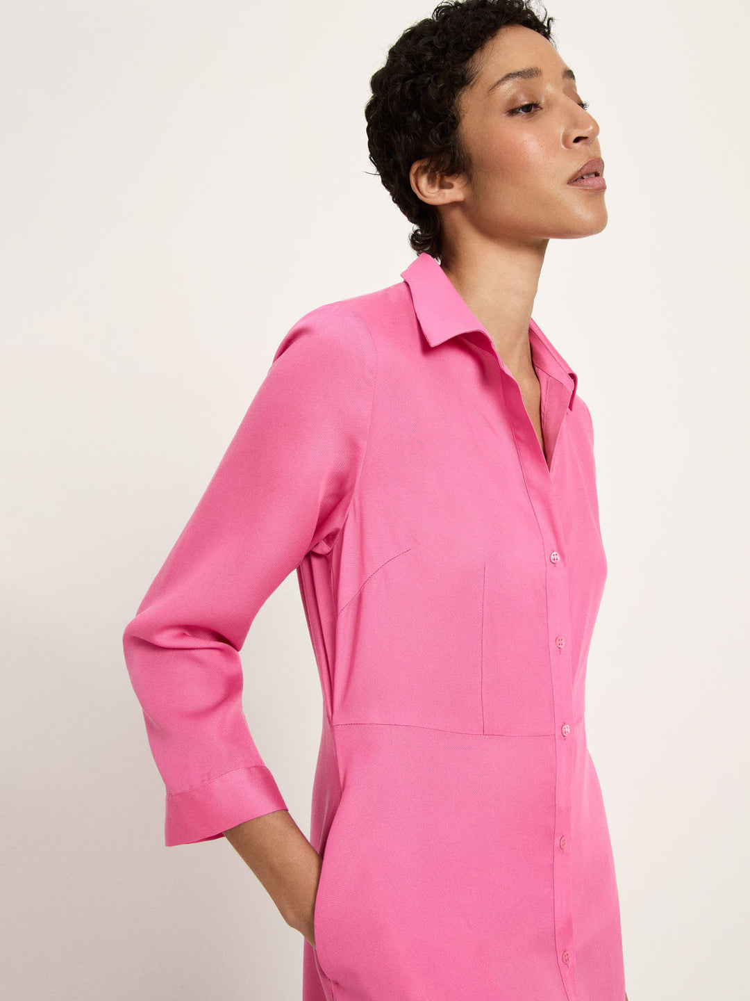 Midikleid aus Tencel Bright Orchid von Lanius