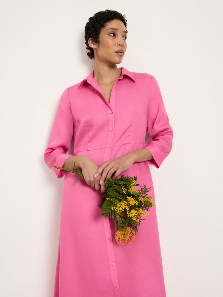 Midikleid aus Tencel Bright Orchid von Lanius