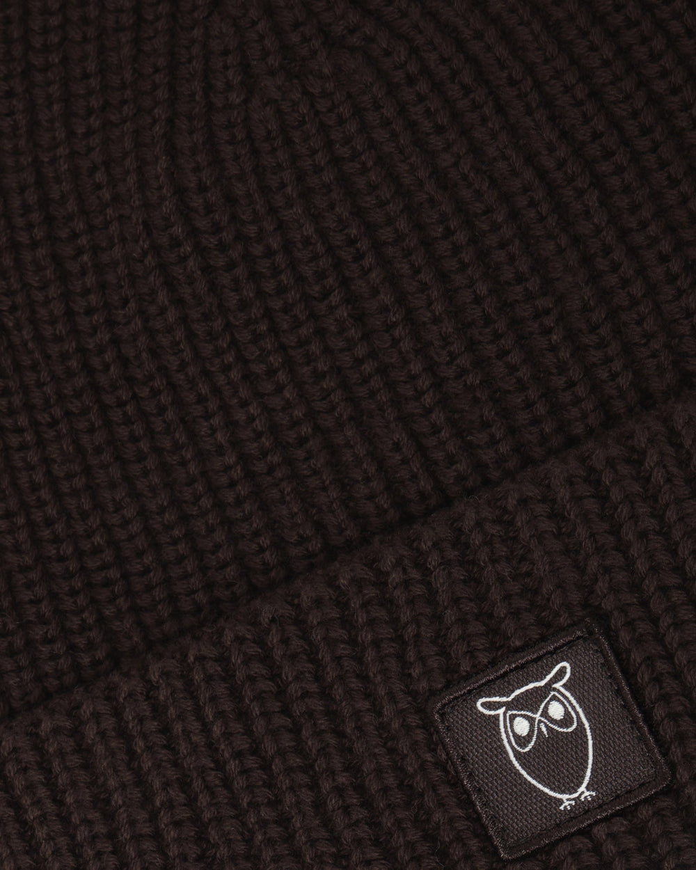 Mütze Cotton Rib Hat brown von KnowledgeCotton Apparel – Ansicht 2
