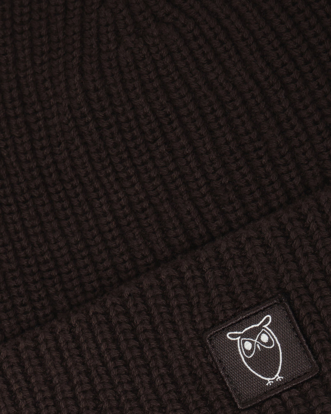 Mütze Cotton Rib Hat brown von KnowledgeCotton Apparel – Ansicht 2