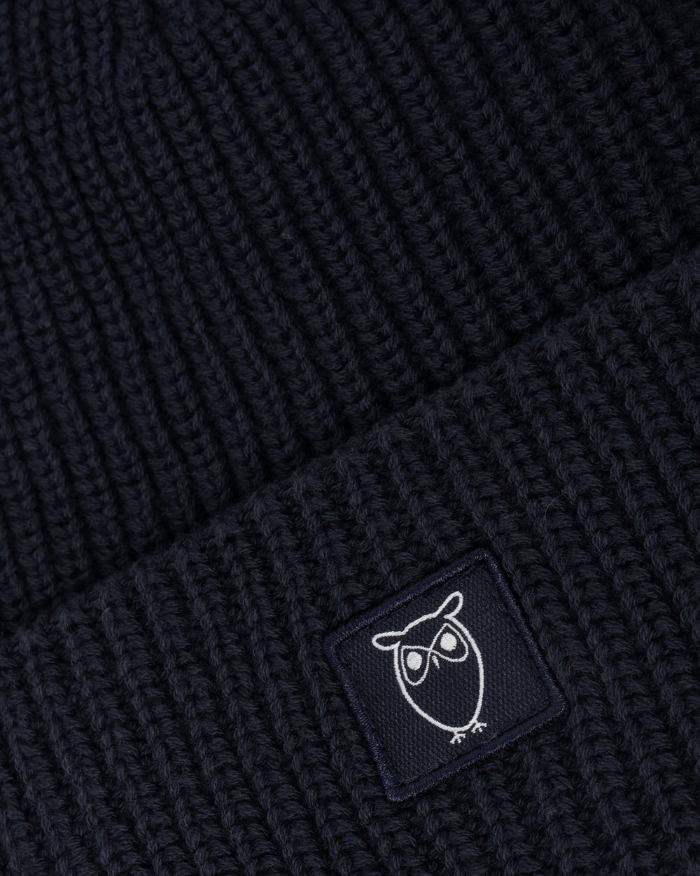 Mütze Cotton Rib Hat navy von KnowledgeCotton Apparel – Ansicht 2