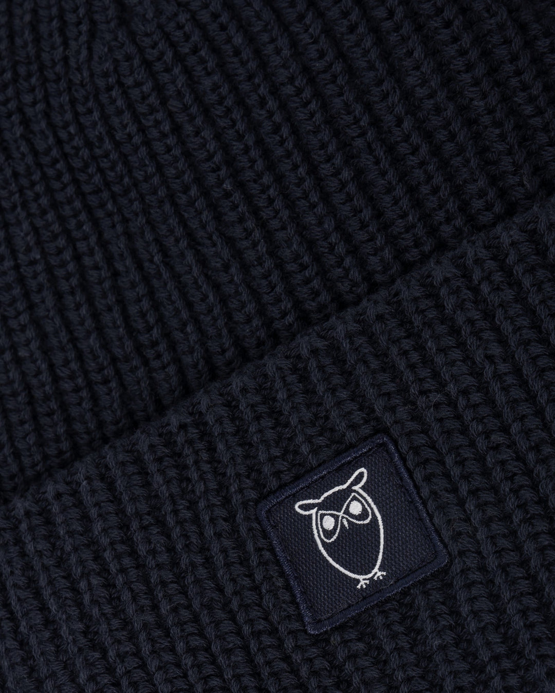 Mütze Cotton Rib Hat navy von KnowledgeCotton Apparel – Ansicht 2