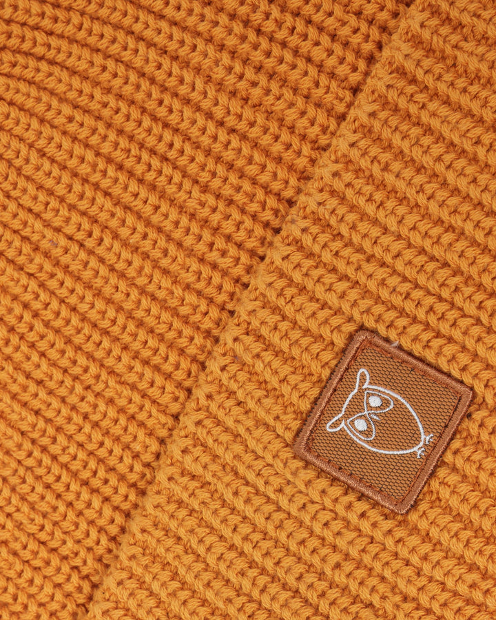 Mütze Cotton Rib Hat orange von KnowledgeCotton Apparel – Ansicht 2
