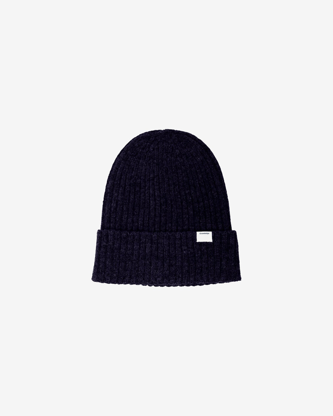 Mütze Lambswool Rib Beanie navy von KnowledgeCotton Apparel – Ansicht 2