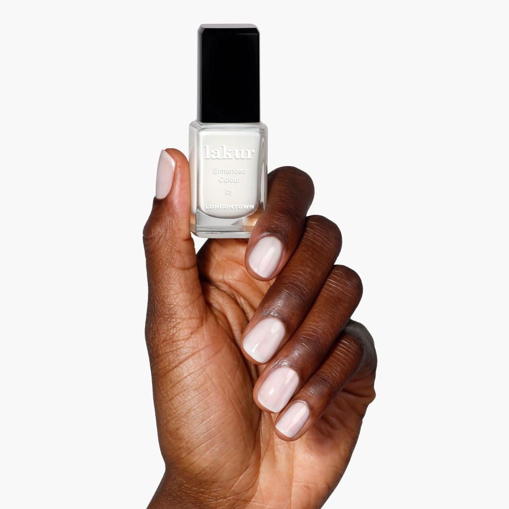 Nagellack lakur Double Scoop in Cremeweiss von Londontown, weitere Ansicht