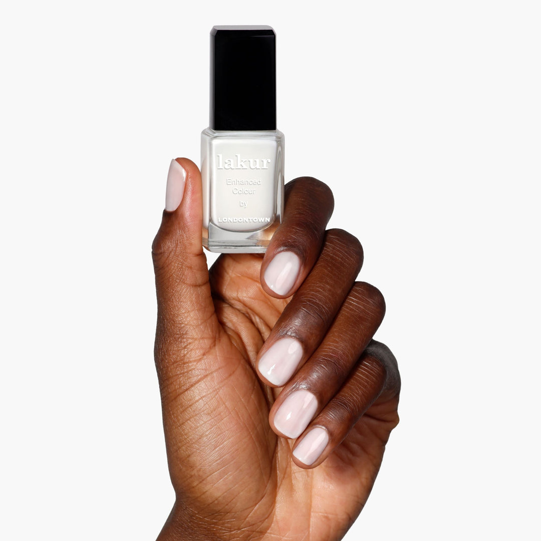 Nagellack lakur Double Scoop in Cremeweiss von Londontown, weitere Ansicht