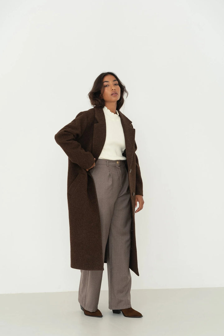 Noah Wool Overcoat Brown von Näz 3