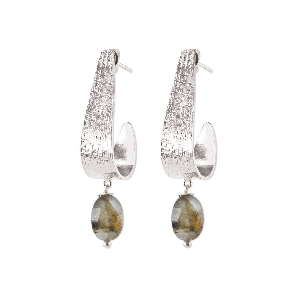 Ohrringe Amazing Labradorite SP – A Beautiful Story – Zweiblatt 1