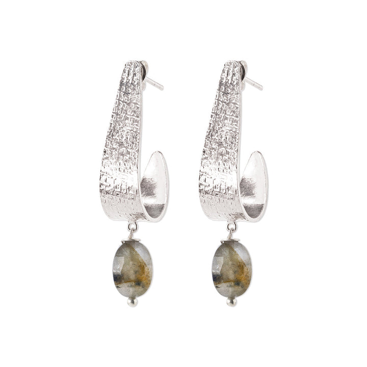 Ohrringe Amazing Labradorite SP – A Beautiful Story – Zweiblatt 1