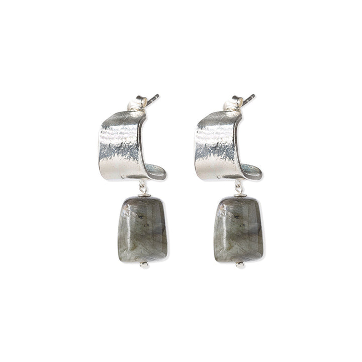 Ohrringe Honest Labradorite SP – A Beautiful Story – Zweiblatt 1