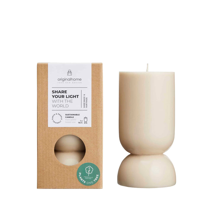 Organic Kerze S Beige von Originalhome
