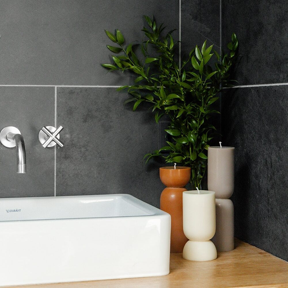 Organic Kerze S Beige von Originalhome – Stimmungsbild