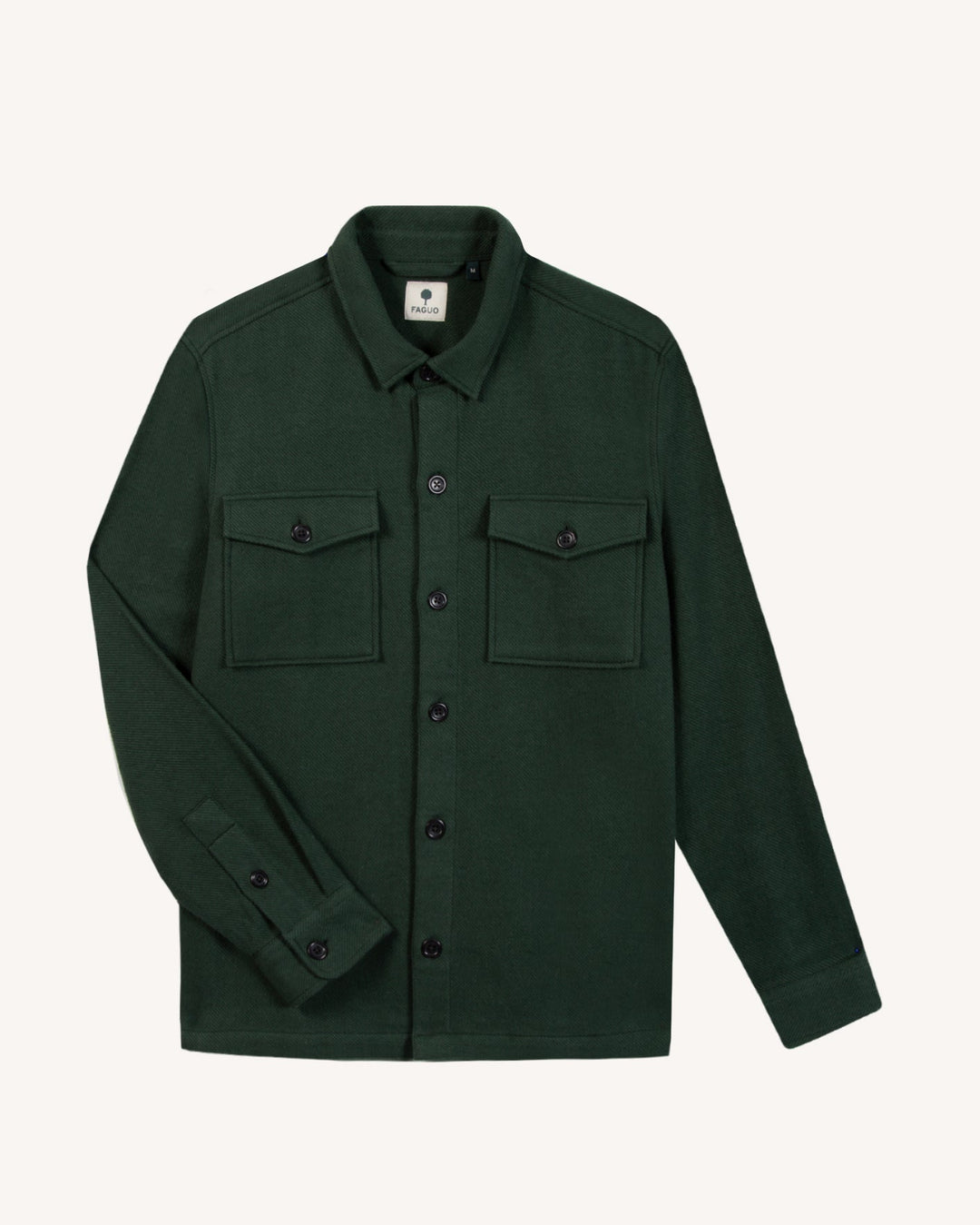Overshirt Flavigny Dunkelgrün von Faguo freigestellt