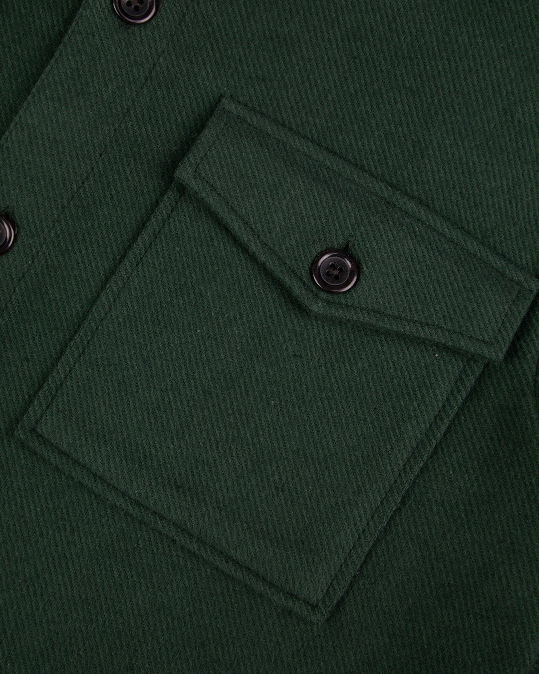 Overshirt Flavigny Dunkelgrün von Faguo Detailansicht