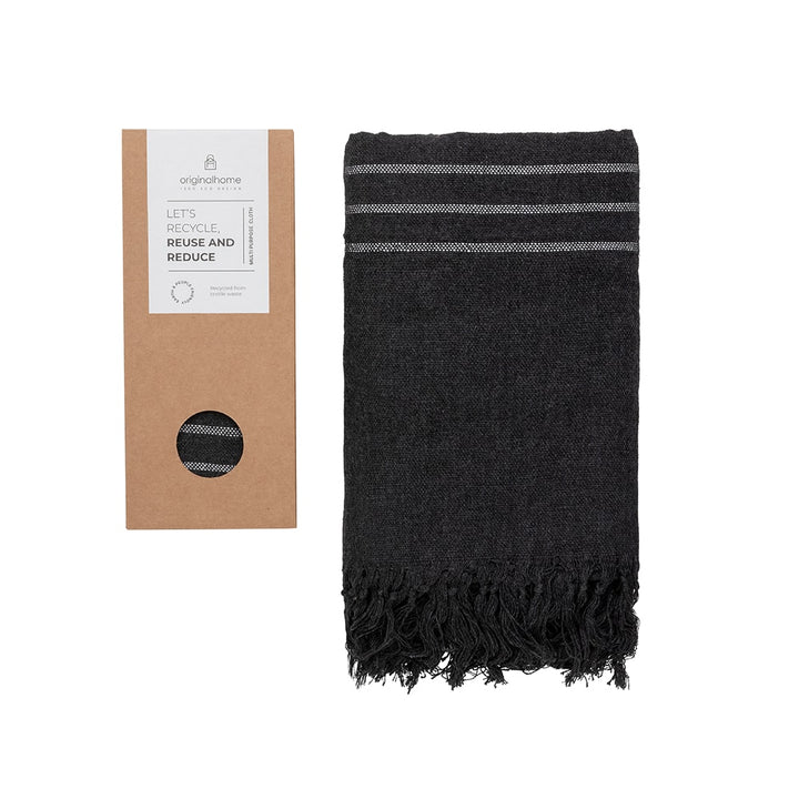 Plaid Cloth Recycled S Dark Grey von Originalhome