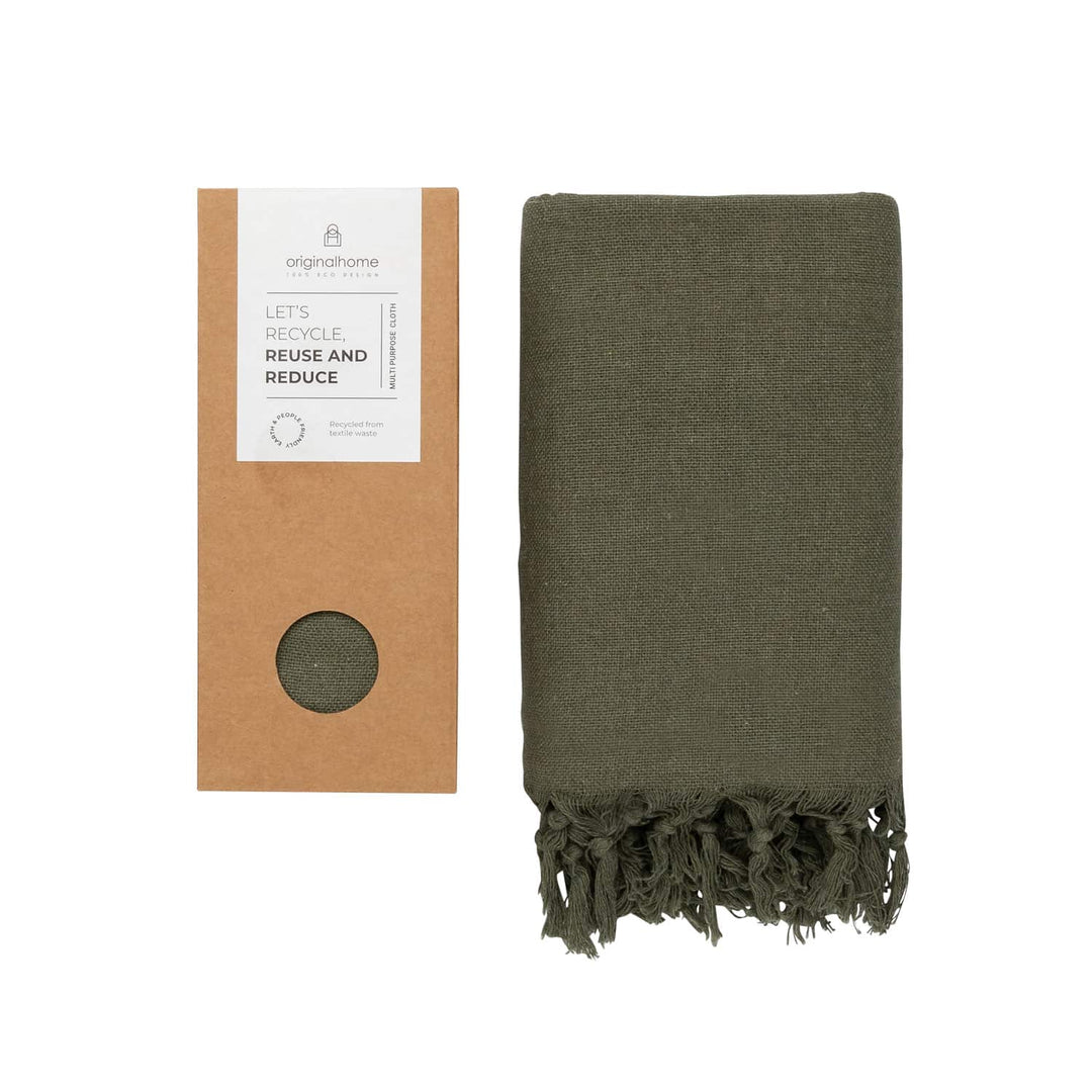 Plaid Cloth Recycled S Green von Originalhome