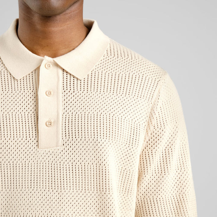 Polo Knitted Nogersund Vanilla White – Dedicated – Zweiblatt 3