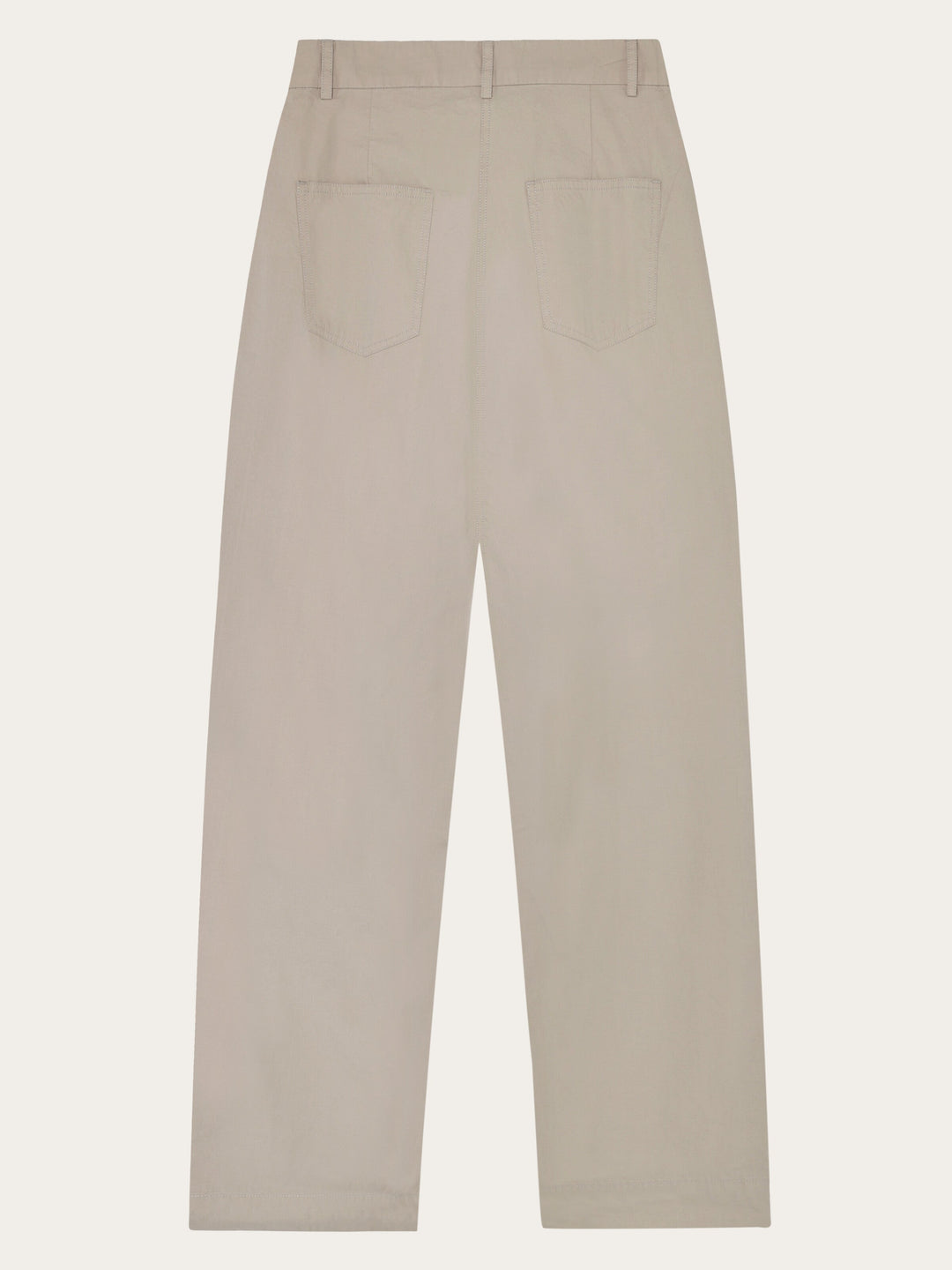 Poplin Pleat Pants Light Feather Grey von KnowledgeCotton Apparel – Hose von hinten