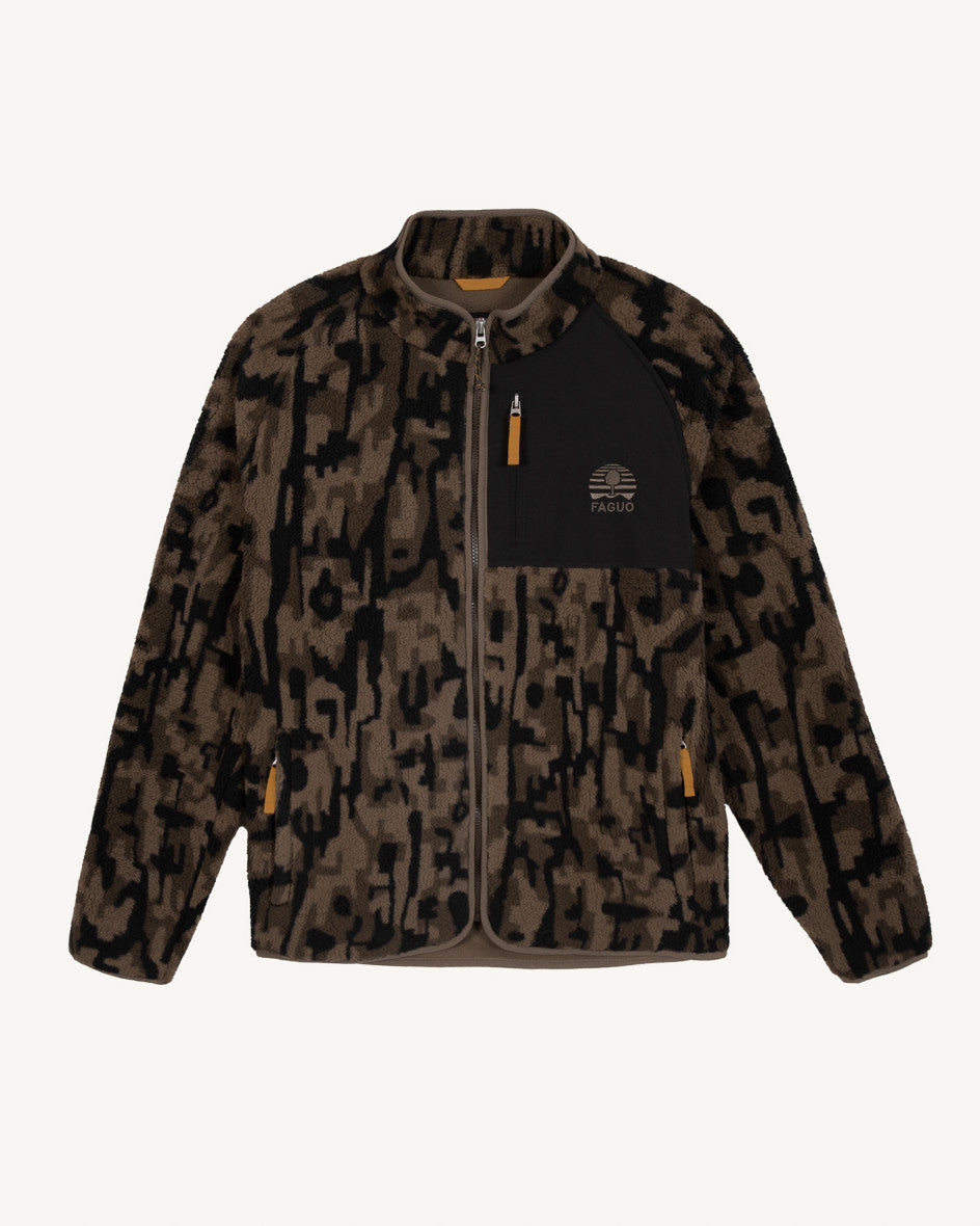 Fleecejacke Senart Knit Brown von Faguo 2