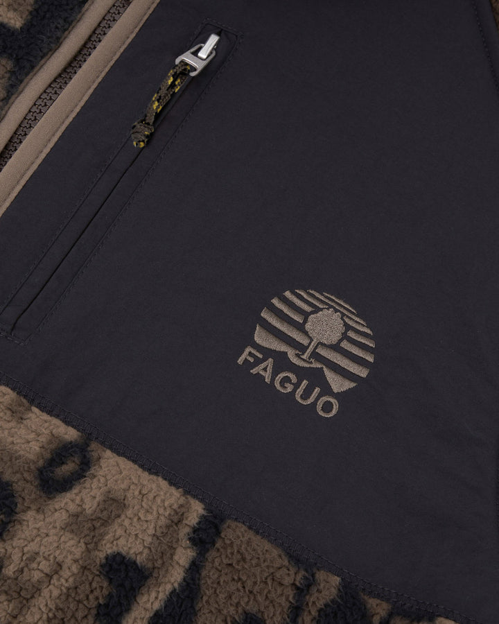 Fleecejacke Senart Knit Brown von Faguo 4