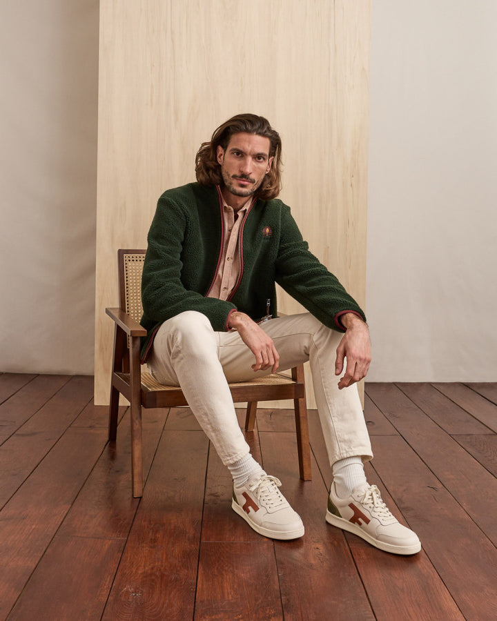 Fleecejacke Senonche Knit Green von Faguo 3