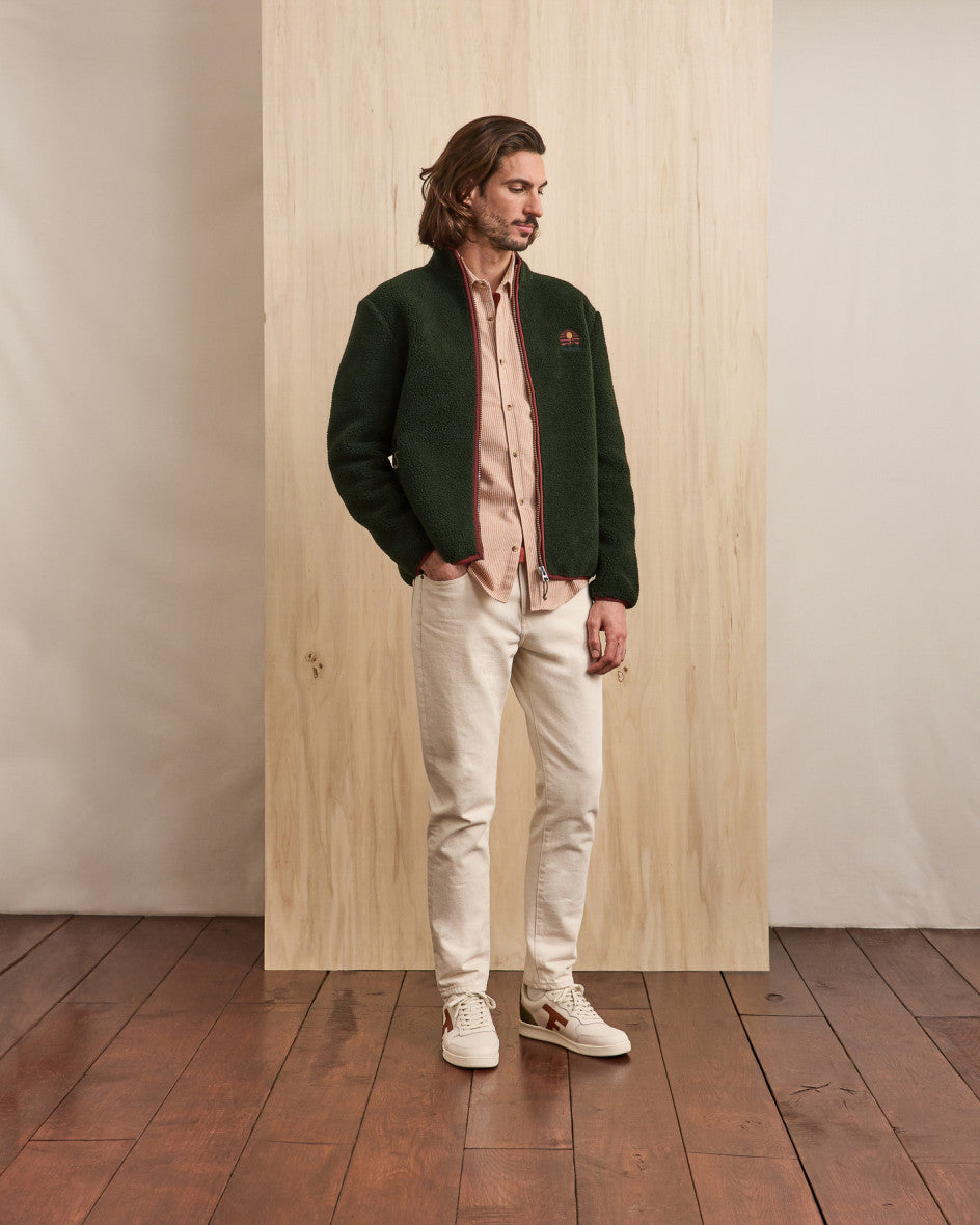 Fleecejacke Senonche Knit Green von Faguo