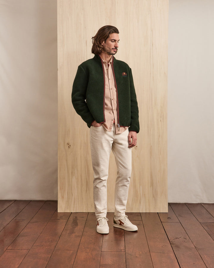 Fleecejacke Senonche Knit Green von Faguo